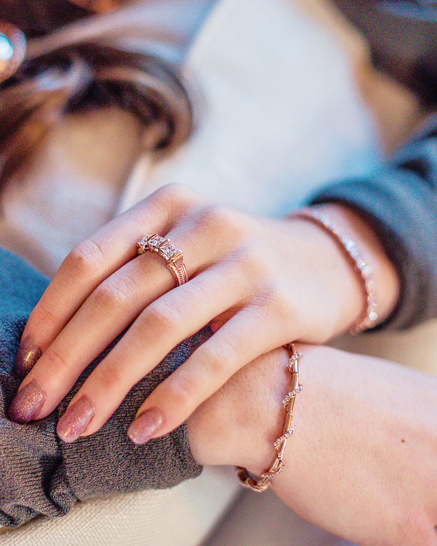 Along The Rose Gold Path Bracelet