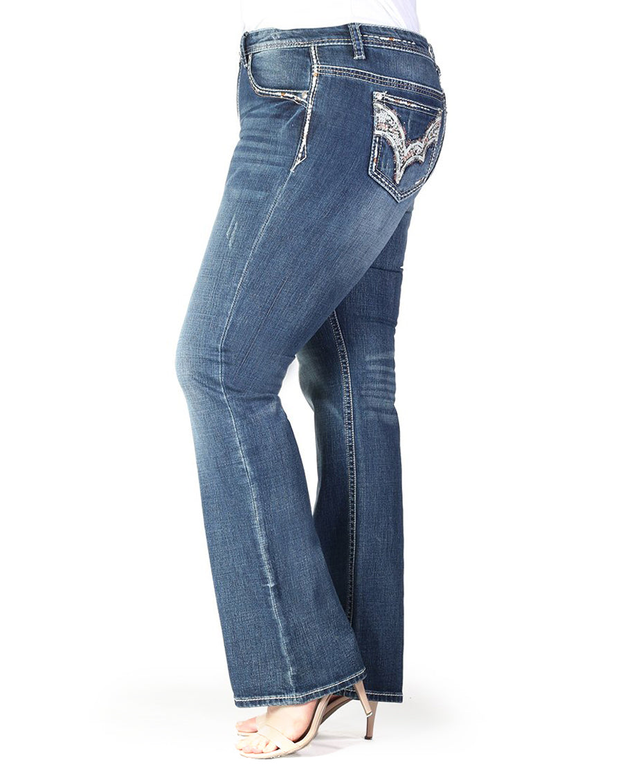 Women's Plus Size Straight Leg Jean