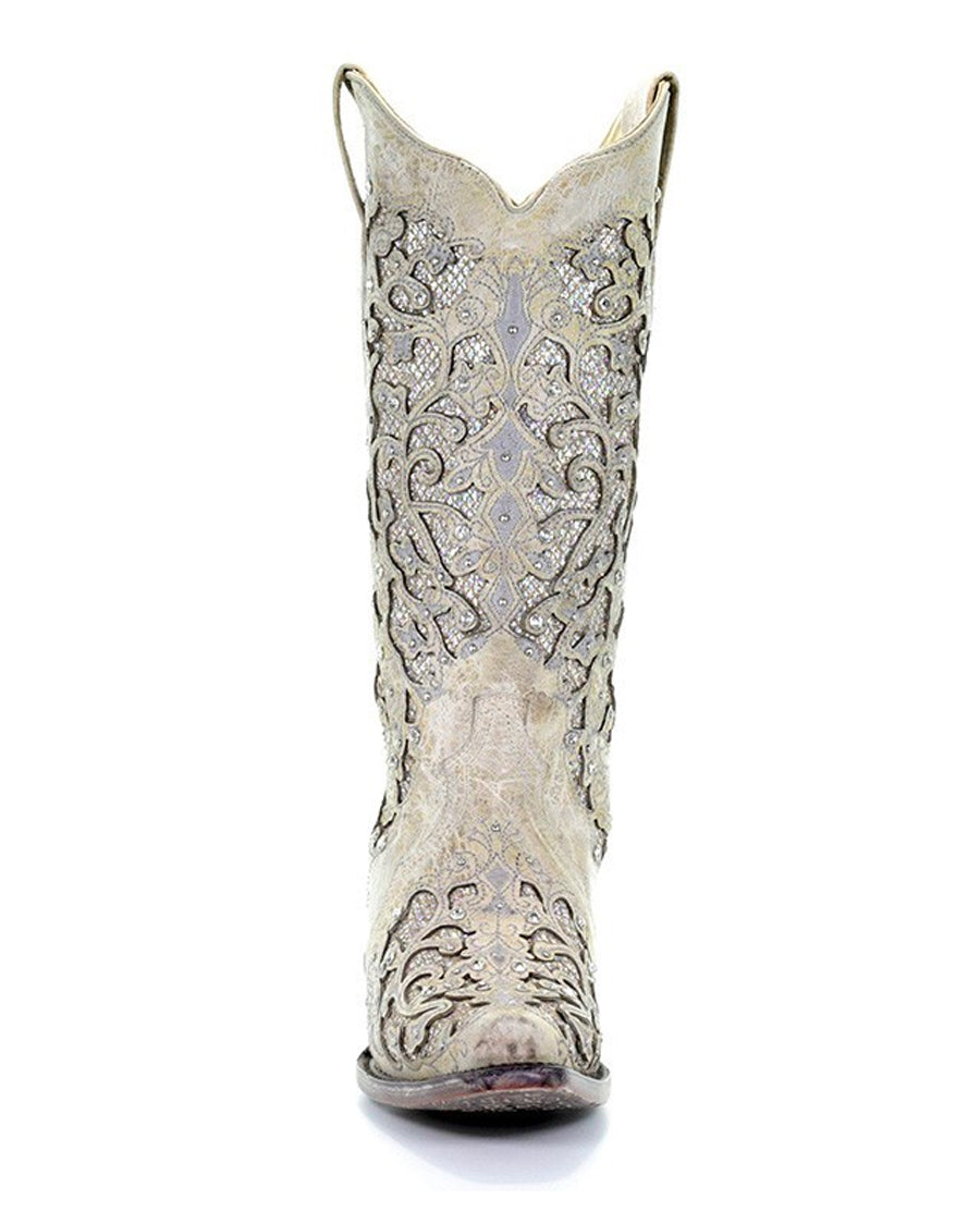 Women's Glitter and Crystals Wedding Boots