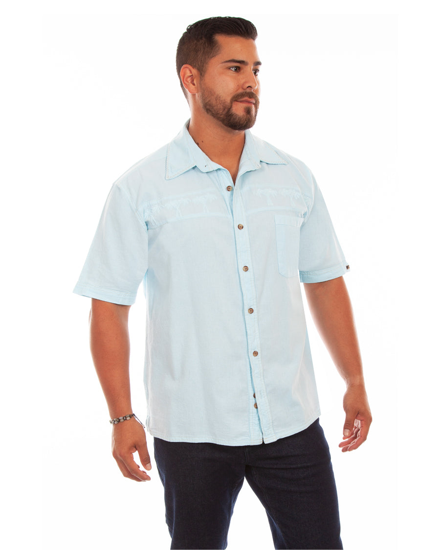 Men's Palm Embroidery Shirt