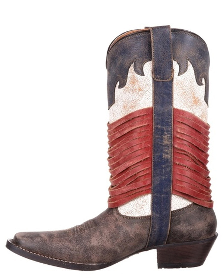 Womens Dream Catcher Americana Fringe Boots