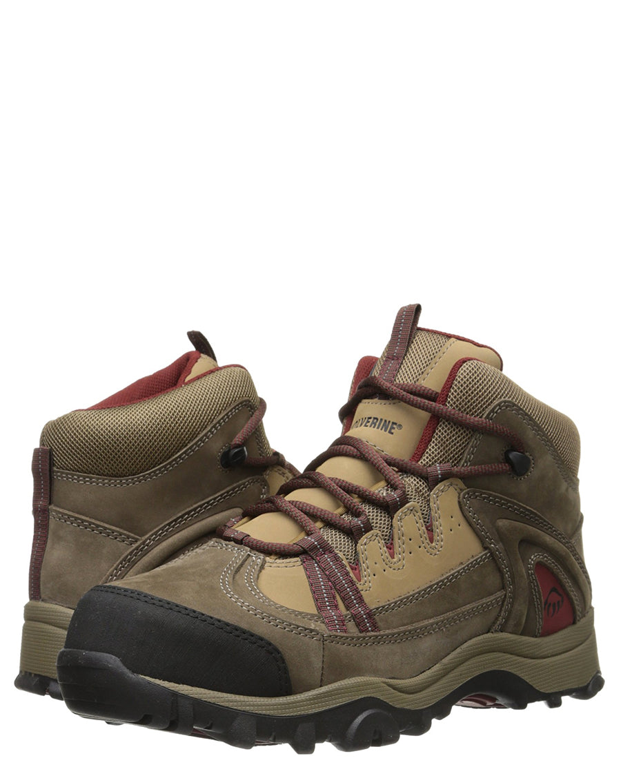 Womens Maggie Steel-Toe Lace-Up Boots