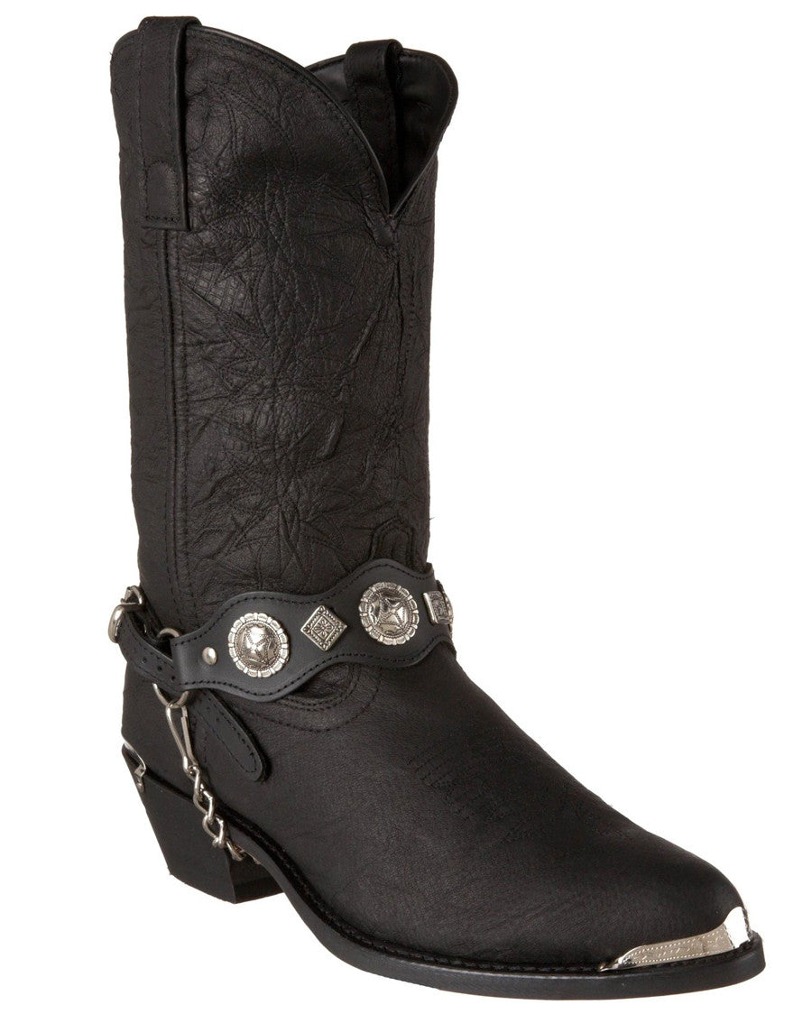 Dan Post Men's Stanley Leather Square Toe Boots - Black 8 / D
