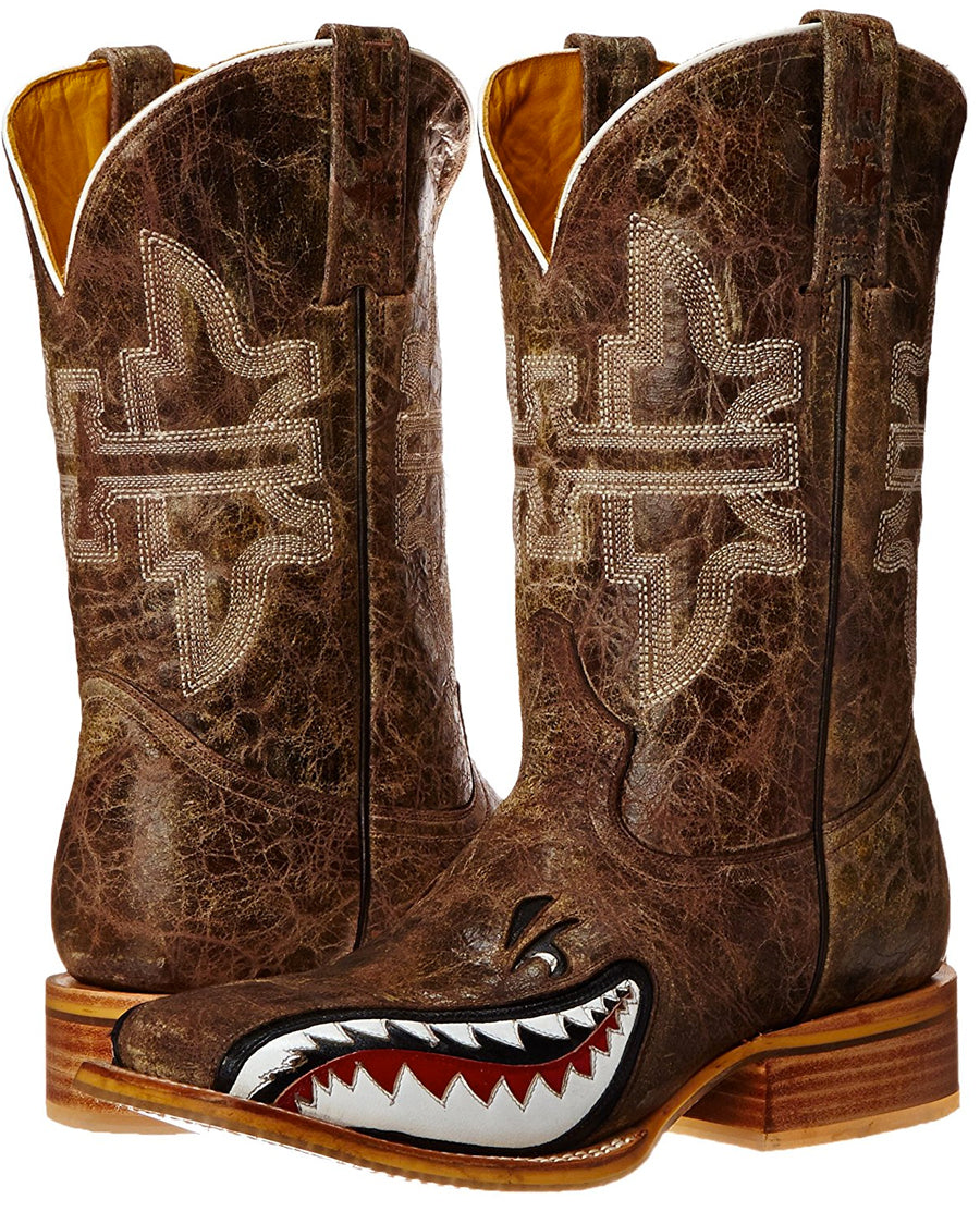 Mens Toastin A Gnarly Shark Boots