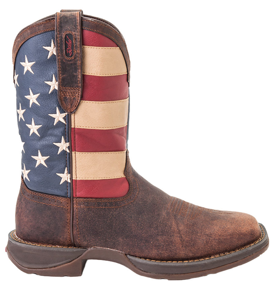 Mens Rebel Patriotic Pull-On Boots