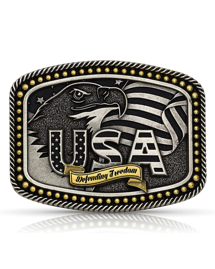 Defending Freedom USA Belt Buckle