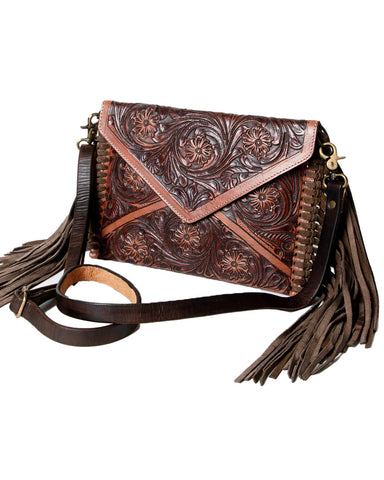  American Darling Cross Body Vintage Bag Large Leather Fringe  Crossbody Purse Western Handbags Quilted Saddle Blanket Cowhide Stylish  Handmade Shoulder Handbag Hand Carved Strap (adbgz306a) : Clothing, Shoes &  Jewelry