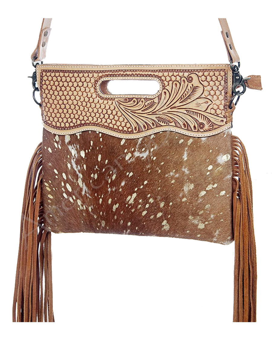 Women's Fringed Charm Purse