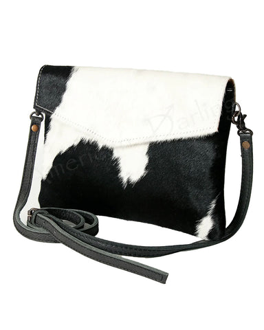 American Darling Conceal Carry Crossbody Cow Hide-On Hair on Leather Fringe Purse for Women Western Handbags Purses Clutch Bags
