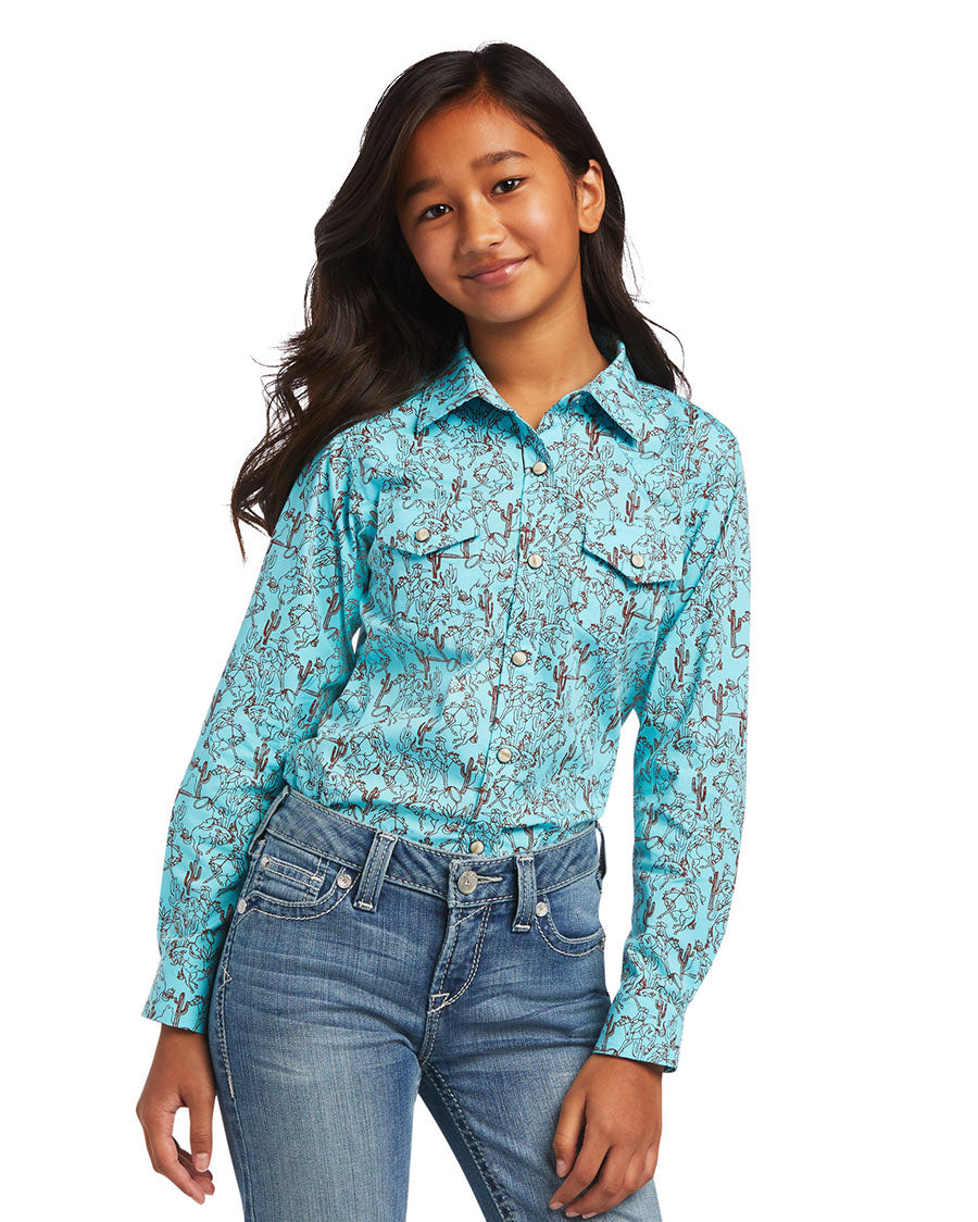 Girls' REAL Ropey Rose Shirt – Skip's Western Outfitters