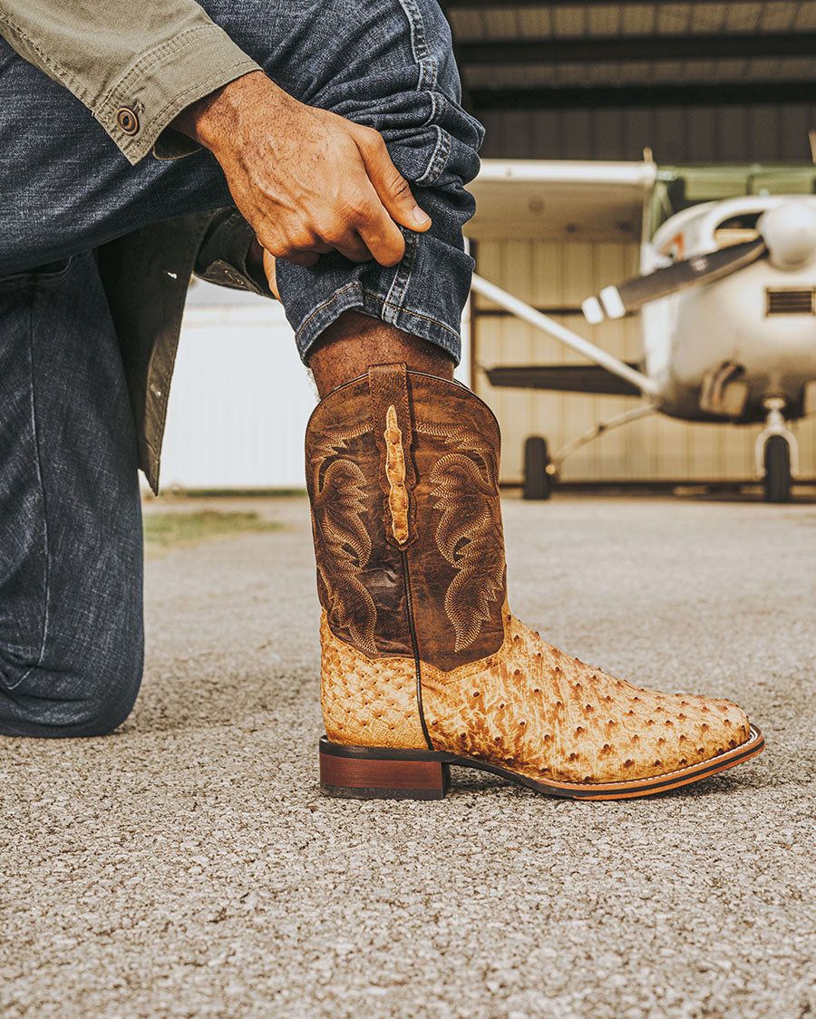 Men's Kershaw Ostrich Western Boots