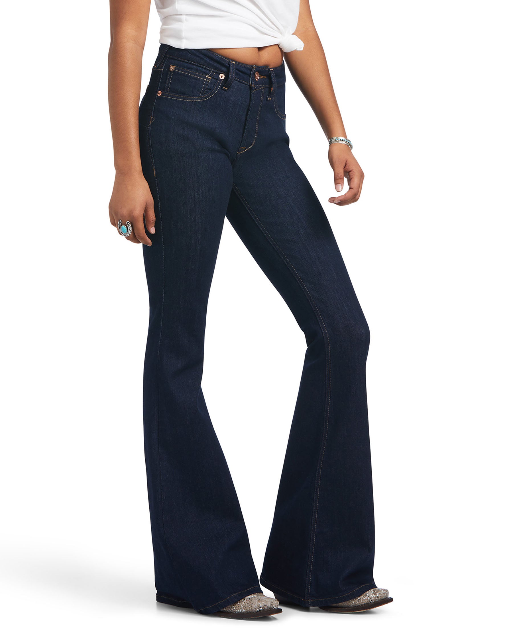 Women's R.E.A.L. High Rise Shelby Flare Jeans – Skip's Western Outfitters