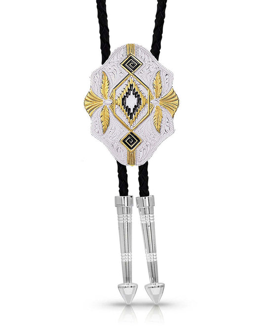 Two Tone Eagle Bolo Tie