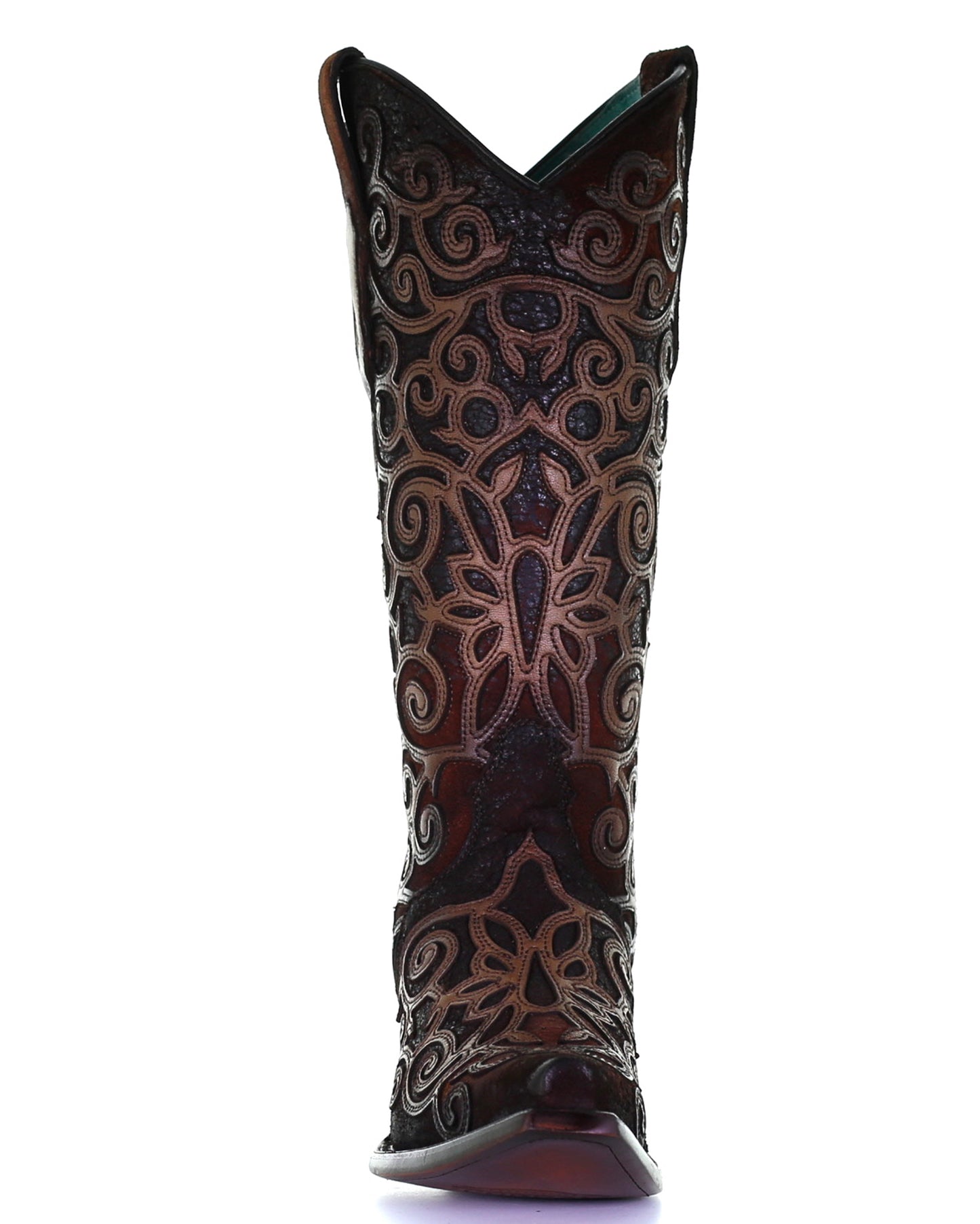 Women's Overlay Embroidery Western Boots