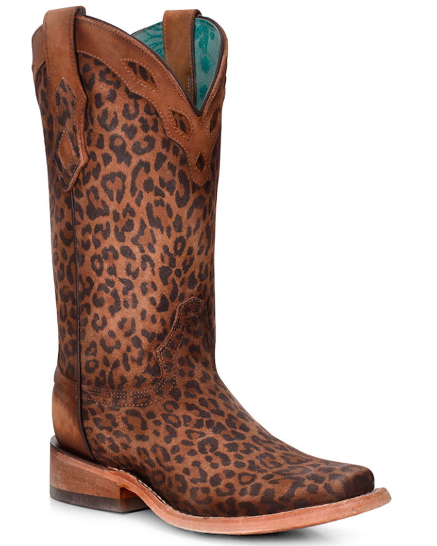 Women's Cheetah Print Western Boots