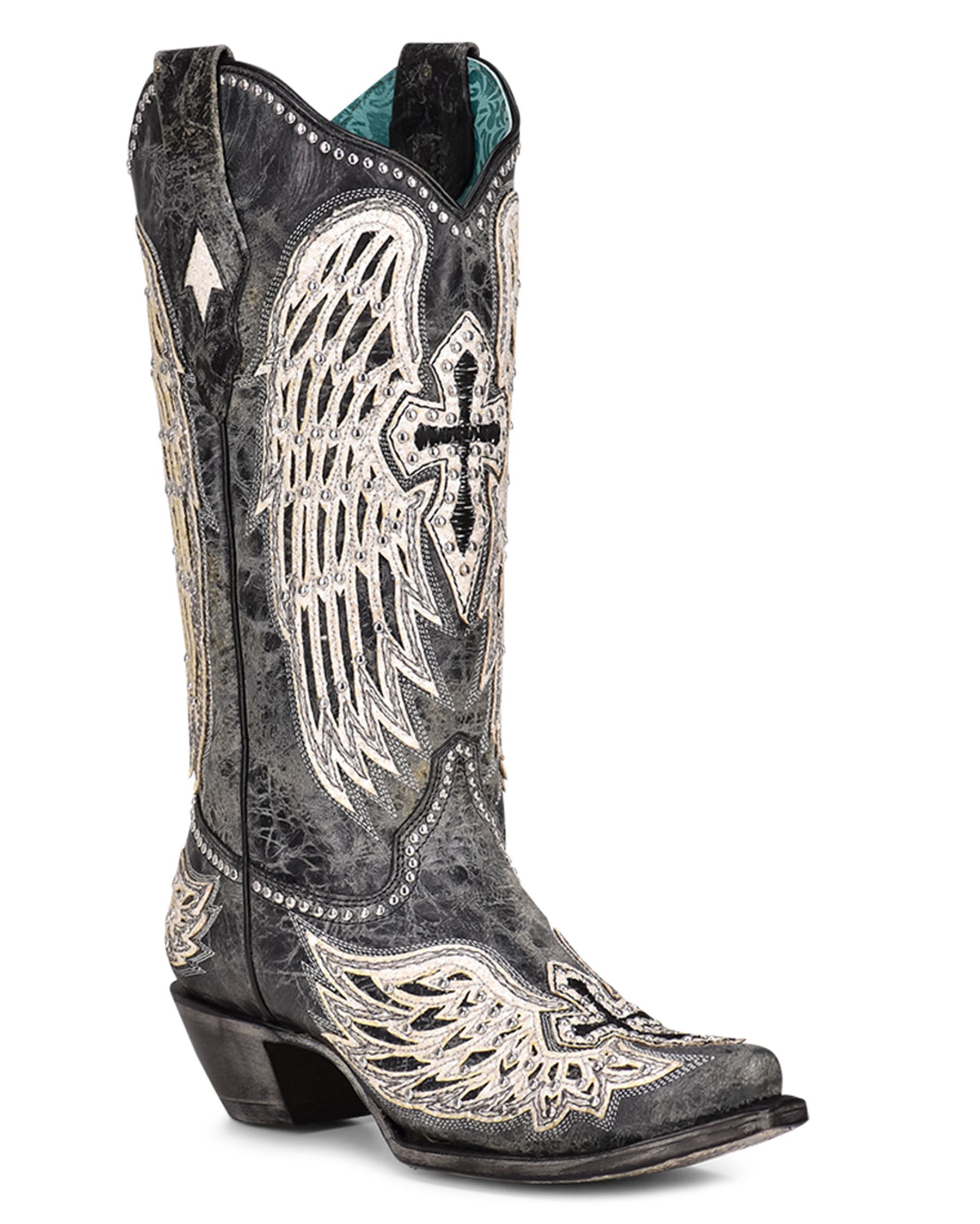 silver cross boots