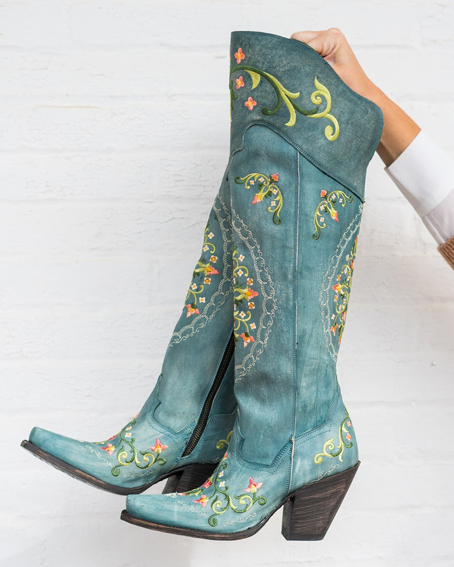 Women's Flower Child Western Boots