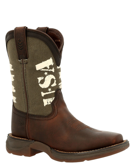 Big Kids' Lil' Rebel™ Army Western Boots