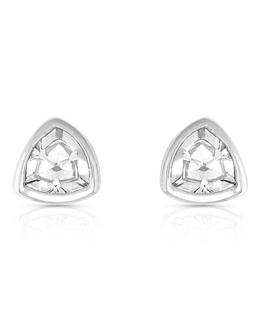 Women's Tiny Trillion Stud Earrings