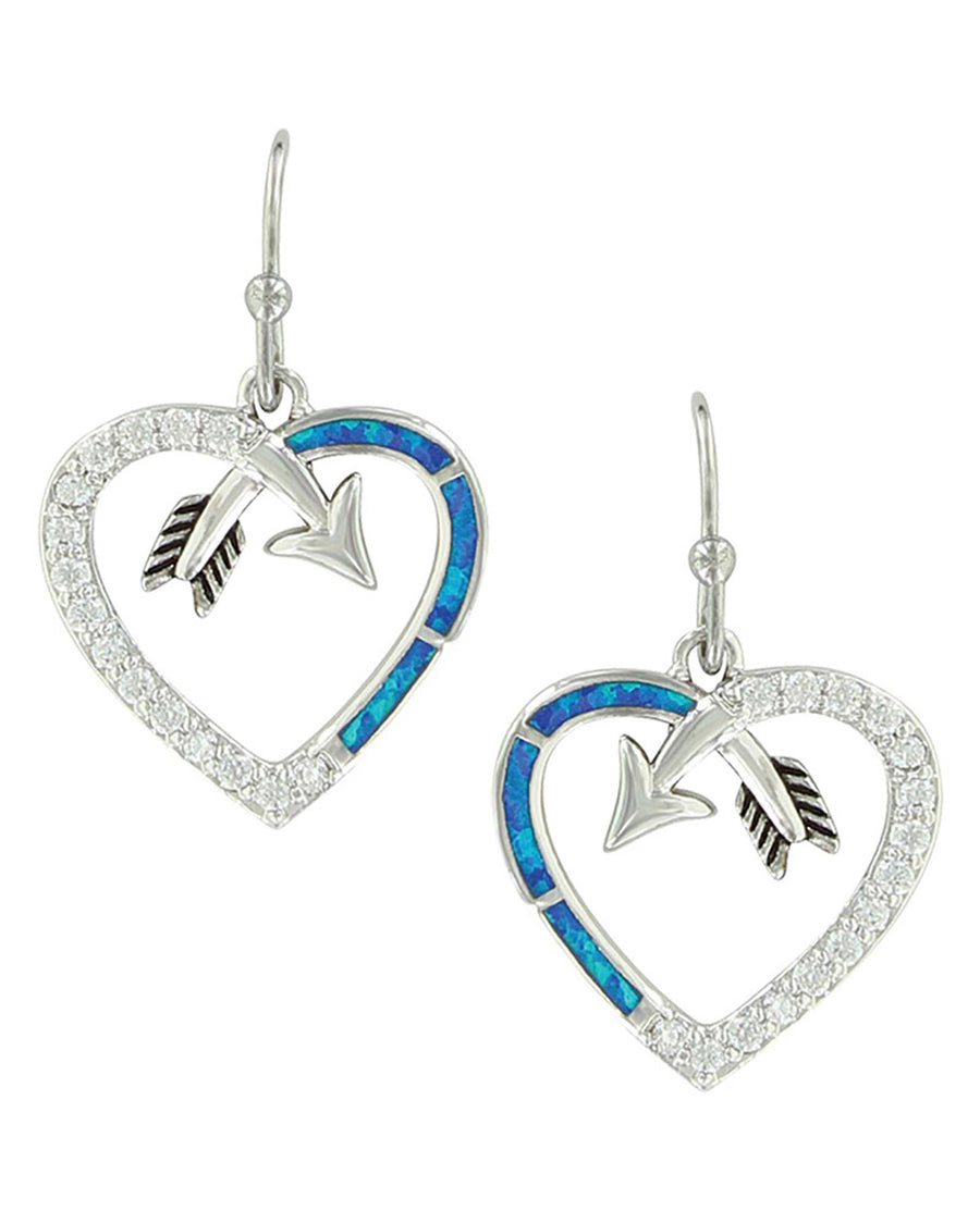 Women's Heart Arrow Earrings