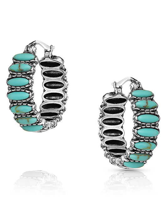 Women's Turquoise Run Earrings