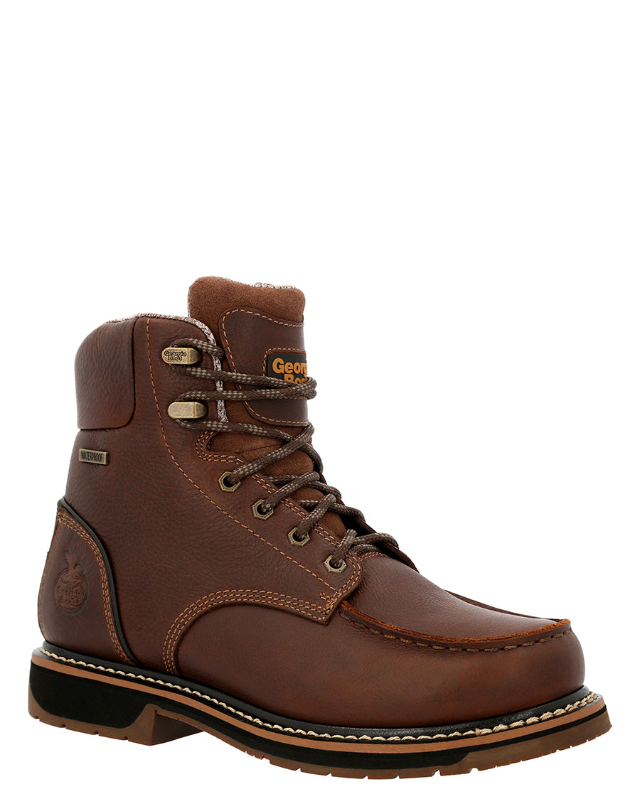 Men's AMP LT Edge Waterproof Moc-Toe Work Boots