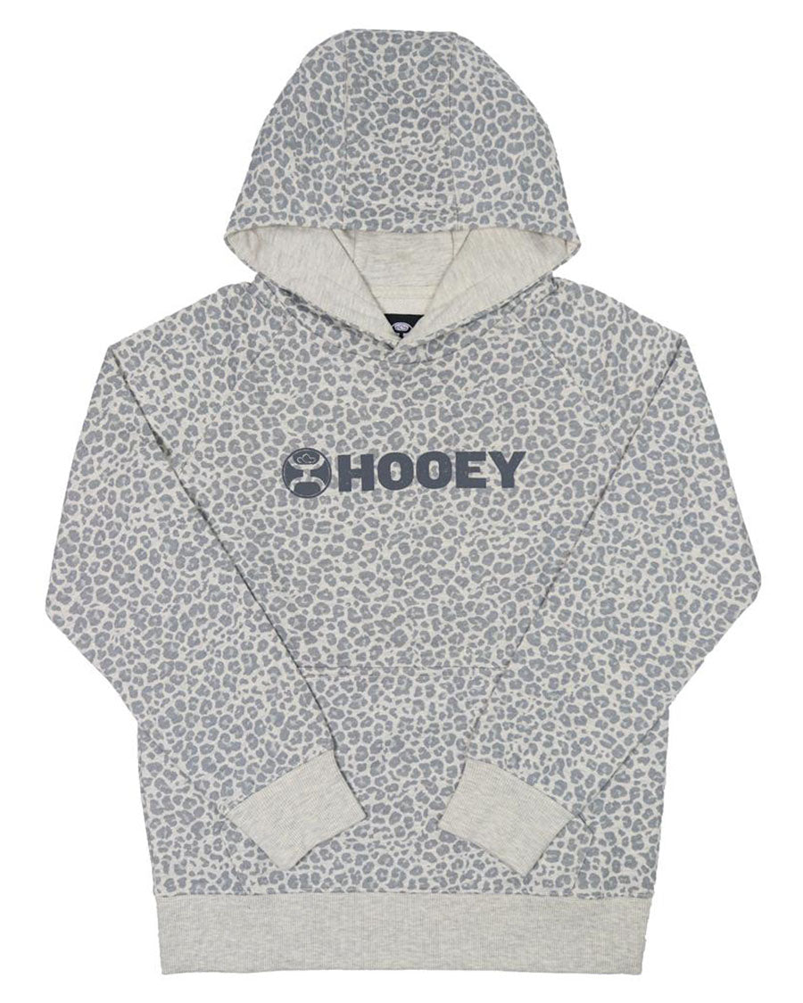 Kids' Snow Leopard Heather Hoody