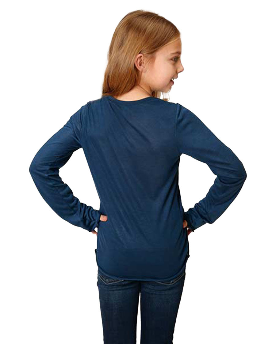 Girls' Jersey Knit Long Sleeve Tee