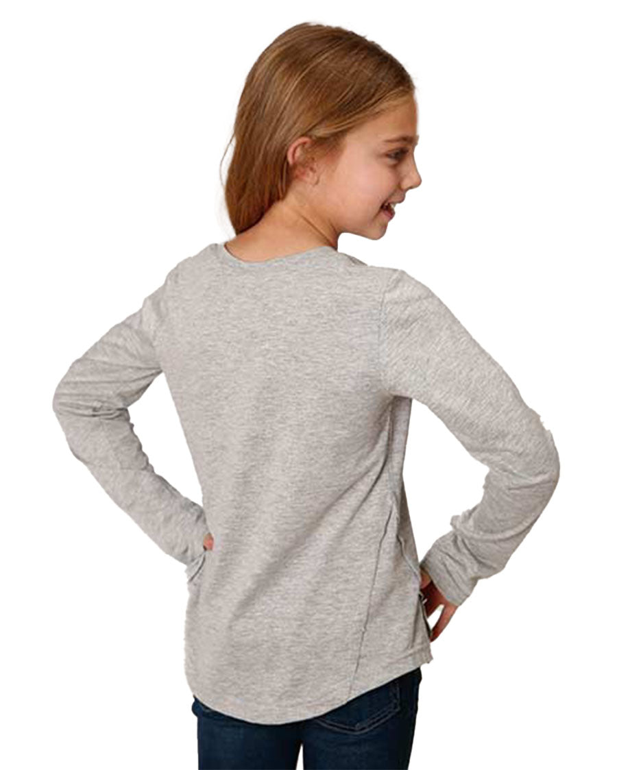 Girls' Jersey Knit Long Sleeve Tee