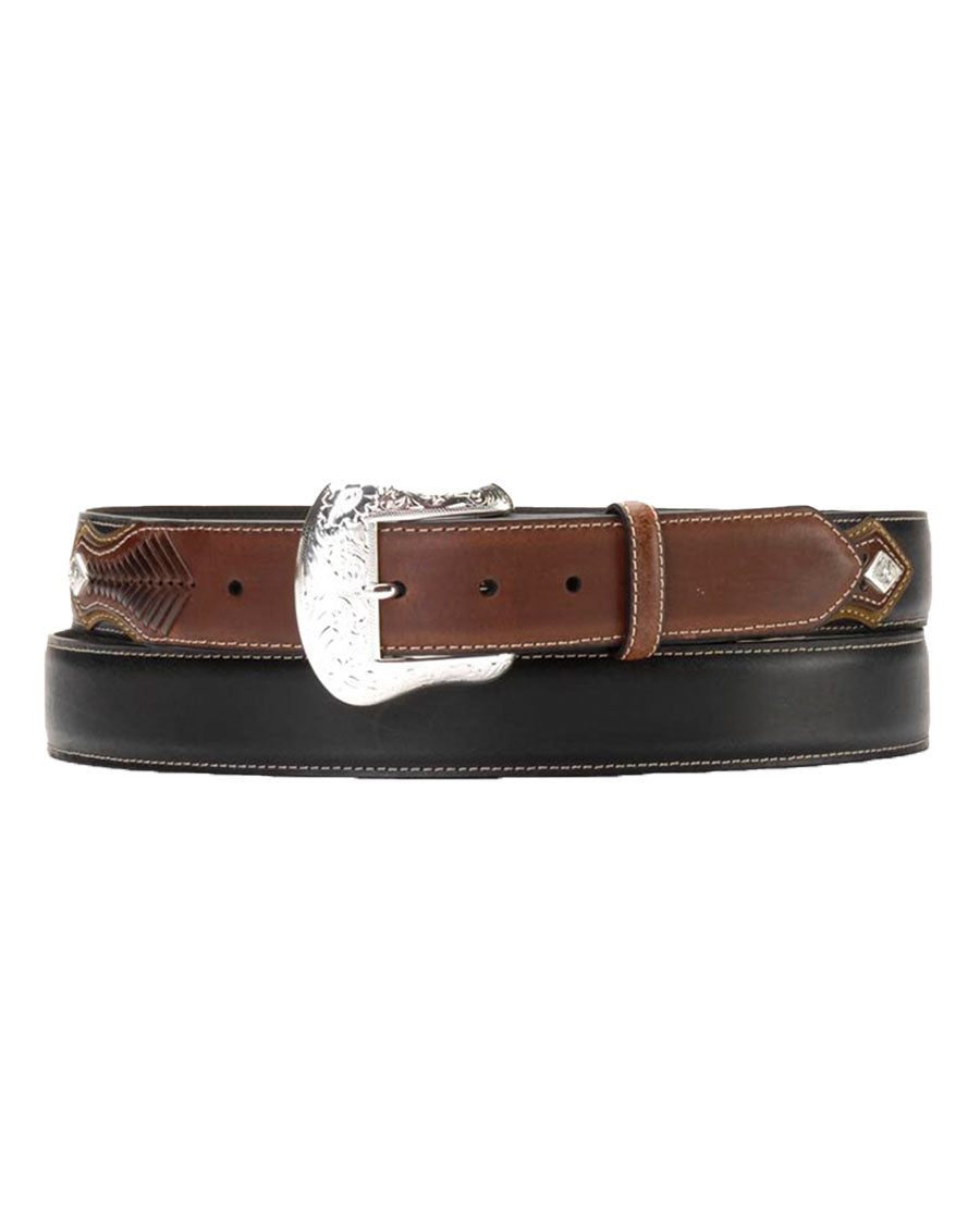 Men's Lace Billet & Diamond Concho Belt