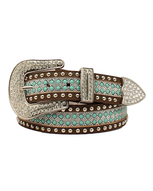 Women's Turquoise Clear Belt