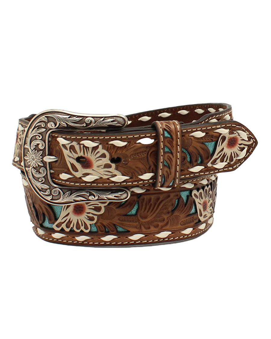 Women's Floral Overlay Belt