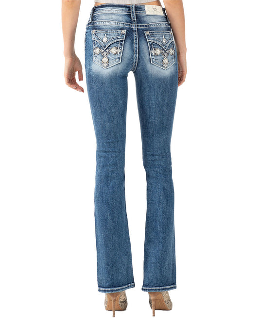 Women's Medium Wash Boot Cut Jeans