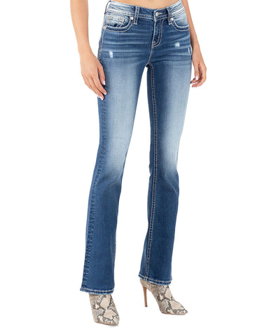 Rock & Roll Women's High Rise Extra Stretch Bootcut Jeans - Medium V