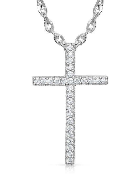 Women's Dazzling Cross Necklace