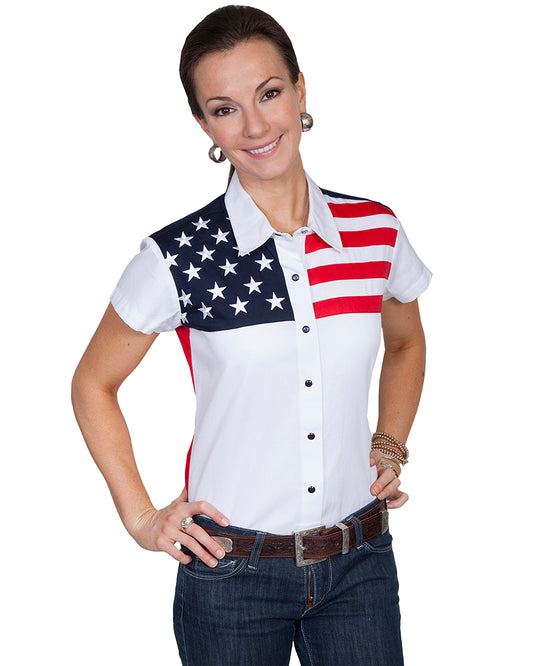 Women's Patriot Block Shirt