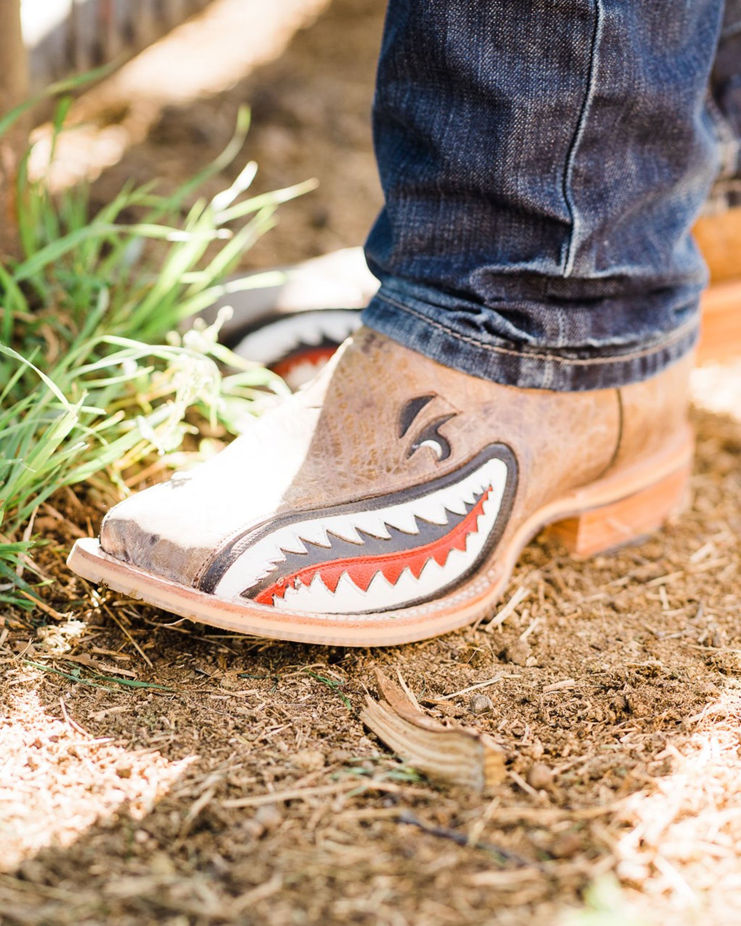 Mens Toastin A Gnarly Shark Boots