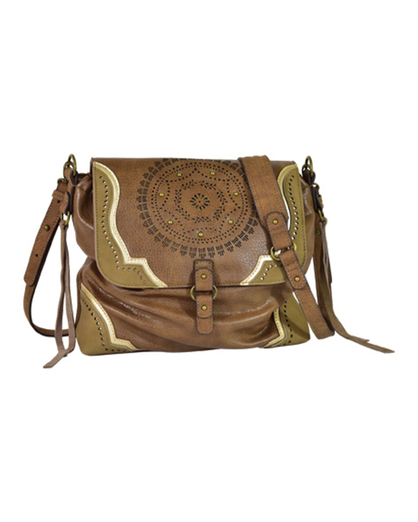 Women's Lindsey Laser Cut Crossbody Purse