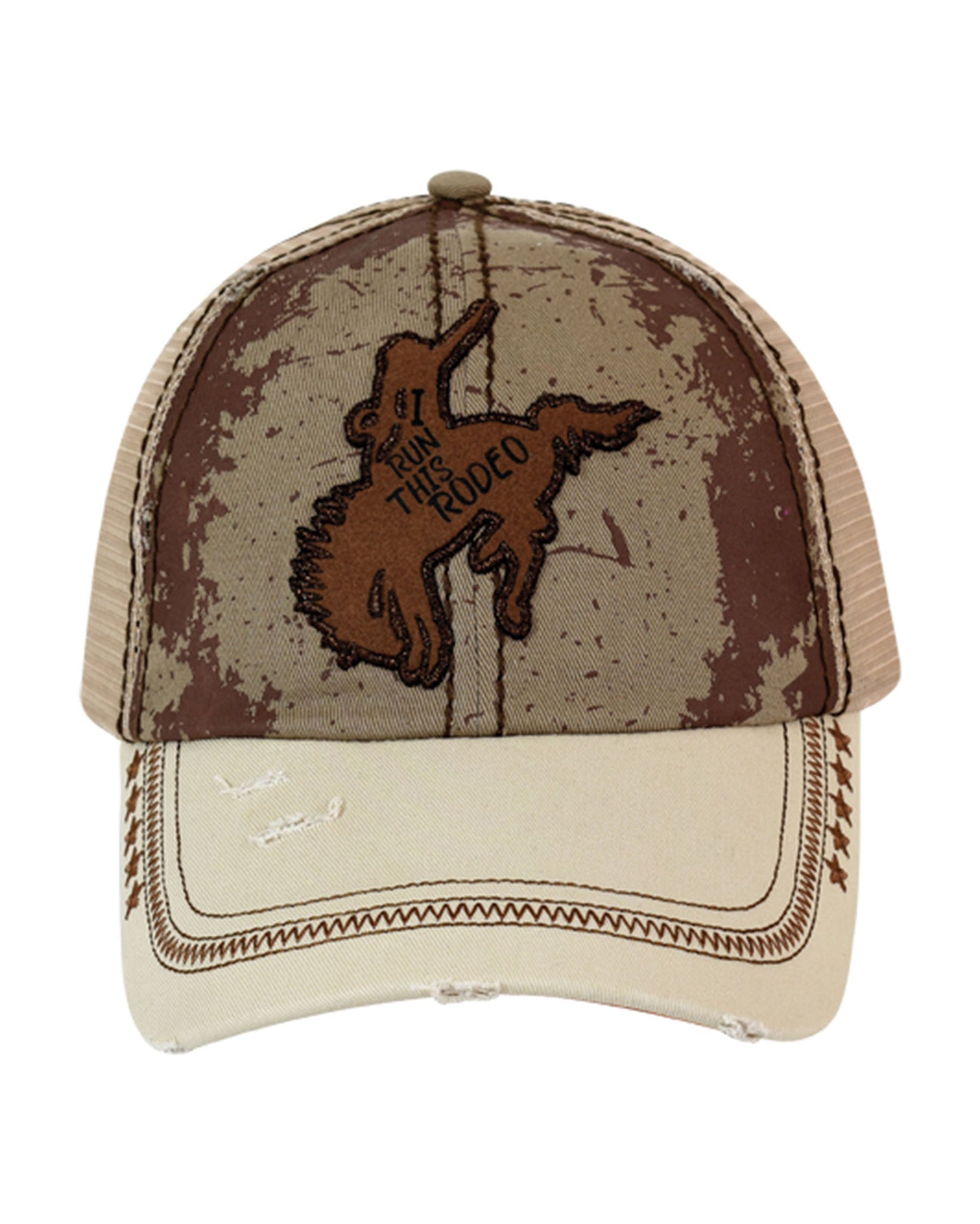 Women's I Run This Rodeo Ponytail Baseball Cap