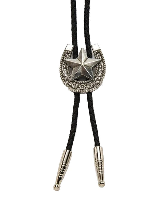 Horseshoe and Star Bolo Tie