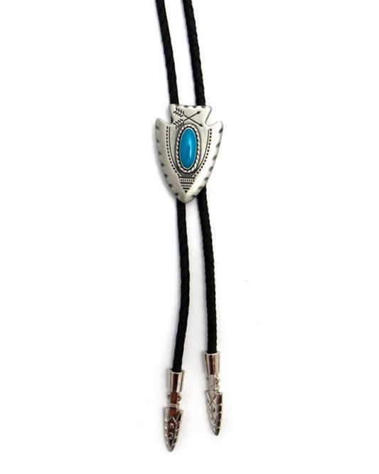 Turquoise Arrowhead Bolo Tie