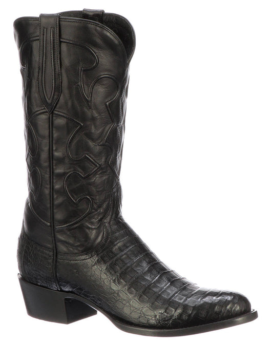 Men's Charles Caiman Crocodile Belly Boots