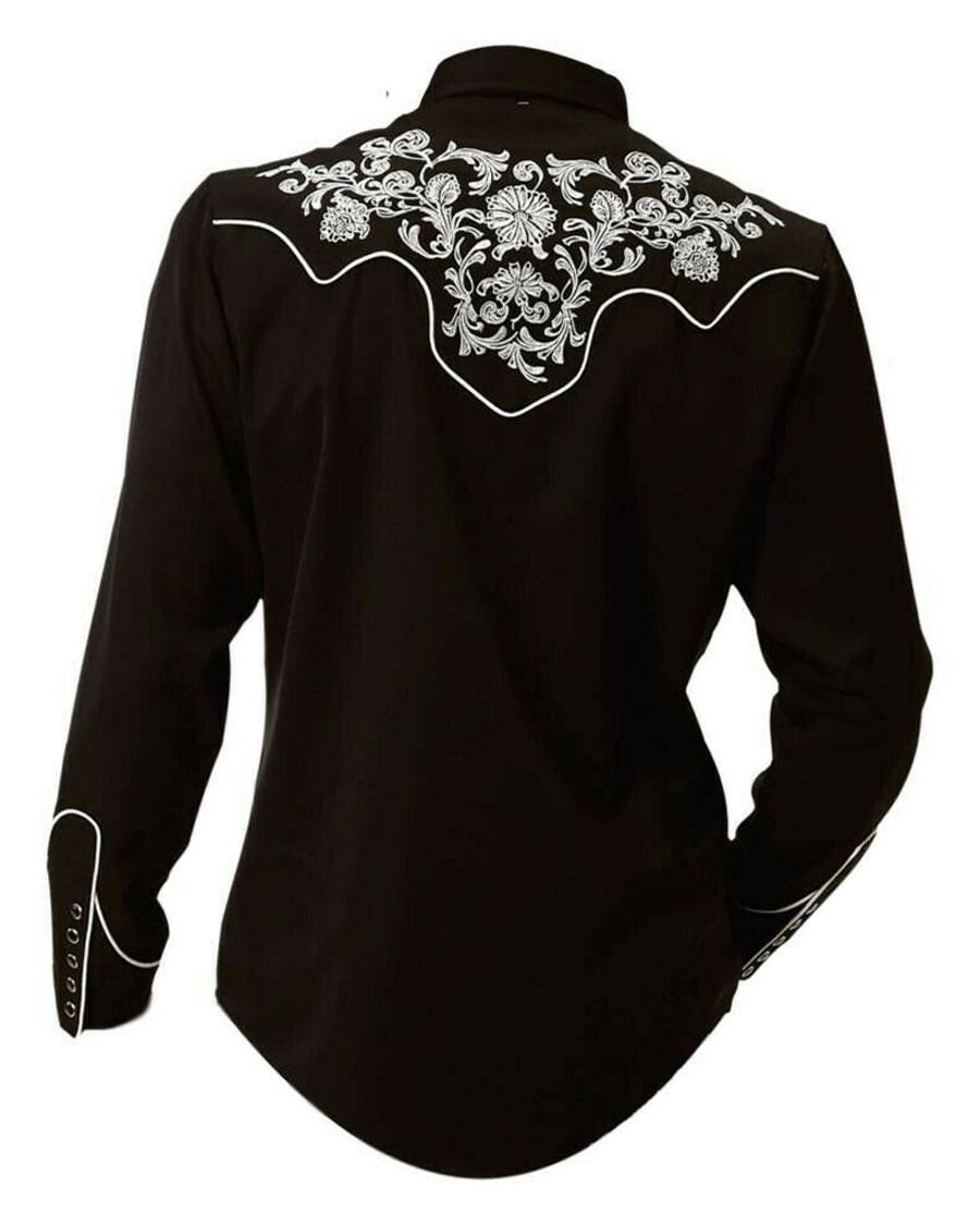 Women's Tooled Floral Western Shirt