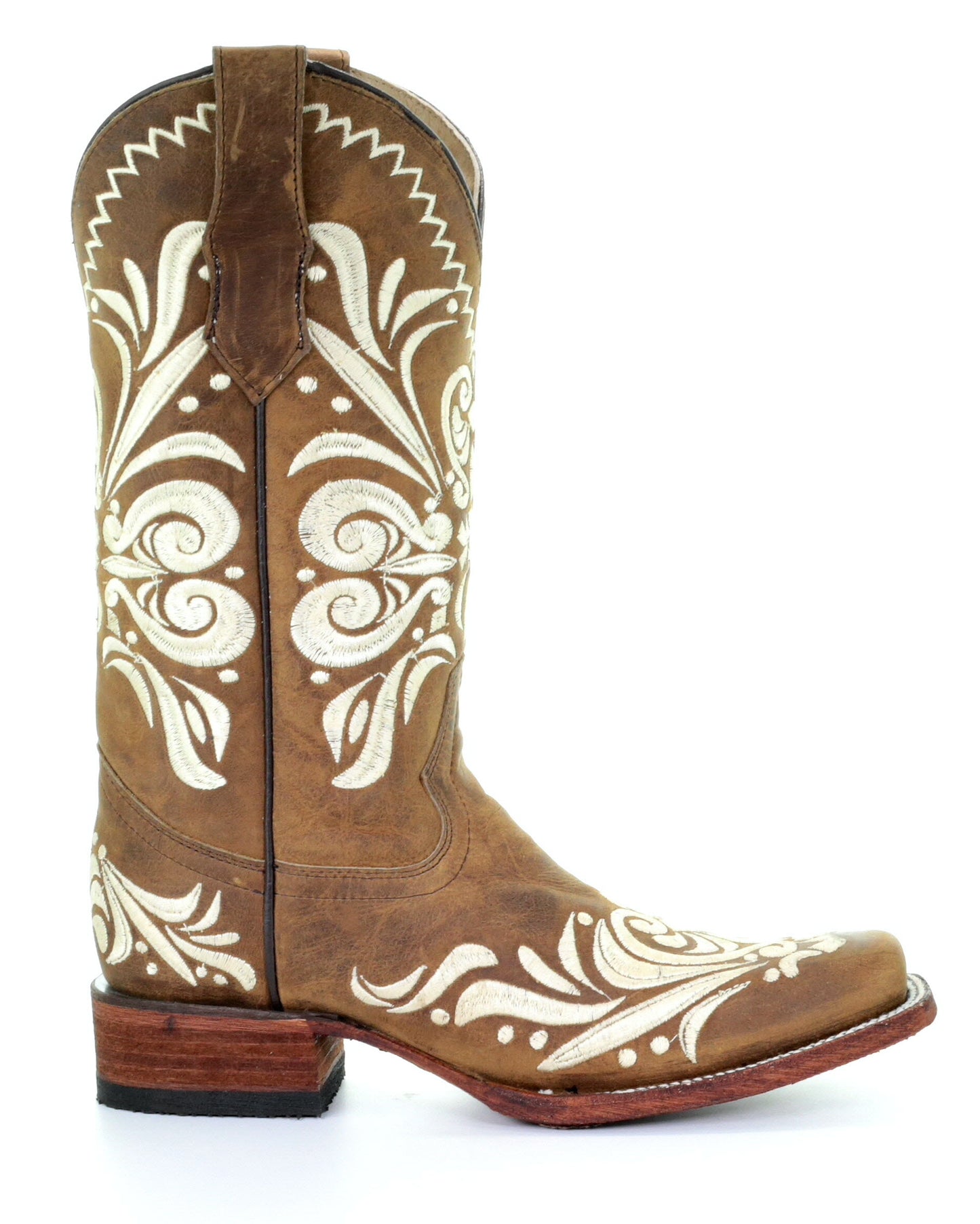 Women's Tan Embroidered Western Boots