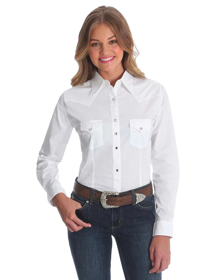 Women's Solid Western Shirt